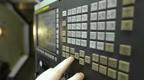 Management of CNC machine Video stock 57466414