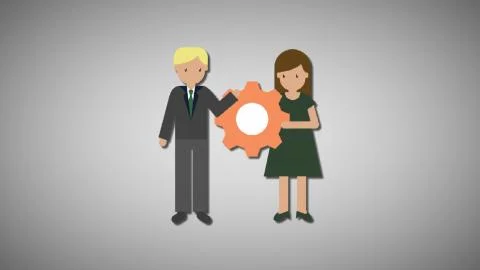 Management color fading effect mp4 video Illustrazione stock