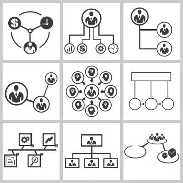 Management diagram Stock Illustration