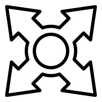 Management direction icon outline vector. Job project Illustrazione stock