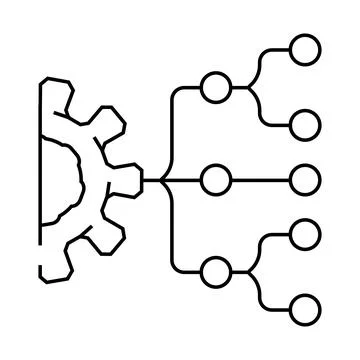 Management esg line icon vector illustration Stock Illustration