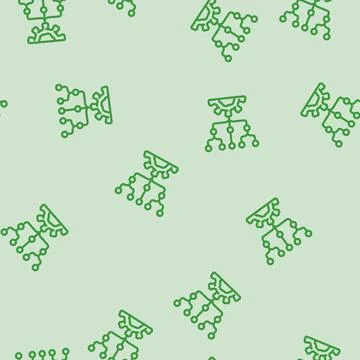 Management esg line vector seamless pattern Illustrazione stock