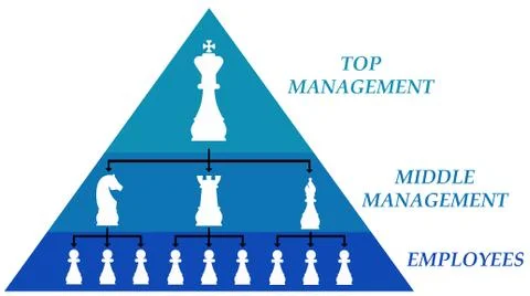 Management hierarchy Stock Illustration