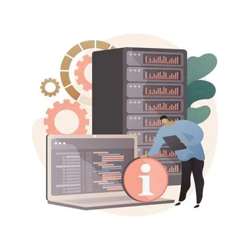Management information system abstract concept vector illustration. Stock Illustration