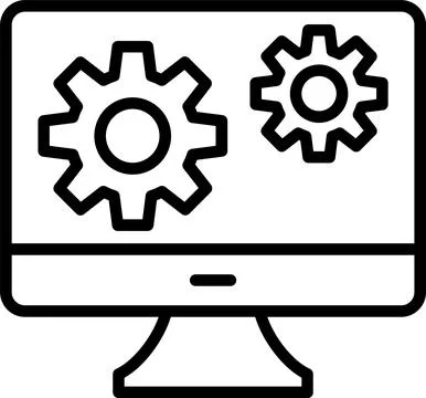 Management  Line Icon Design Stock Illustration
