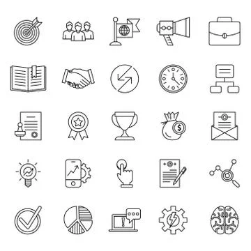 Management or analytics, e-commerce, web design objects, business, office and 스톡 일러스트