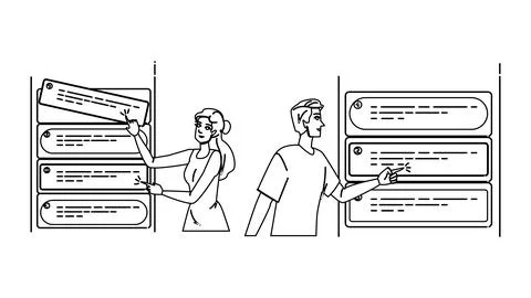 Management priority task workflow vector Stock Illustration