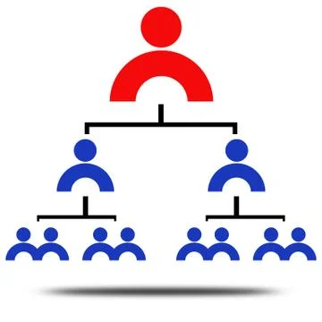 Management rank Stock Illustration