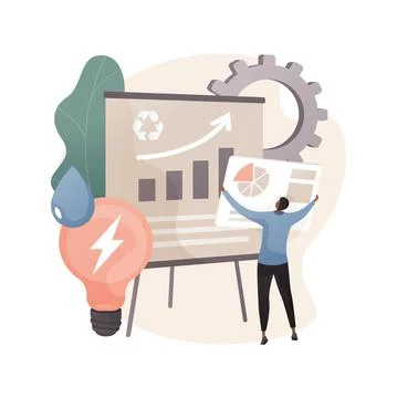 Management of resources abstract concept vector illustration. Stock Illustration