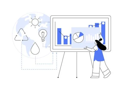 Management of resources abstract concept vector illustration. Illustrazione stock