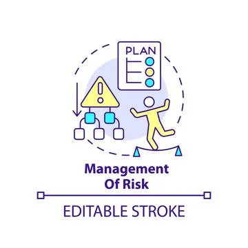 Management of risk concept icon Illustrazione stock