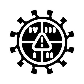 Management risk glyph icon vector illustration Illustration