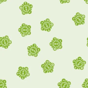 Management risk glyph seamless pattern Stock Illustration