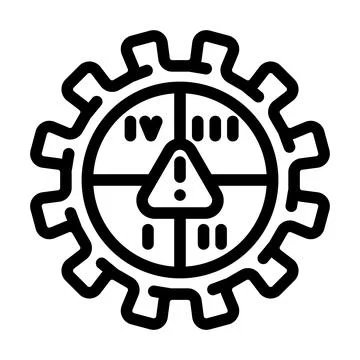 Management risk line icon vector illustration Ilustração Stock