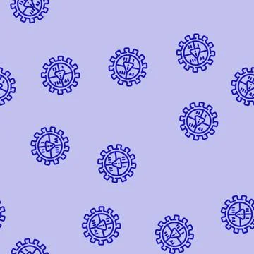 Management risk line vector seamless pattern Illustration