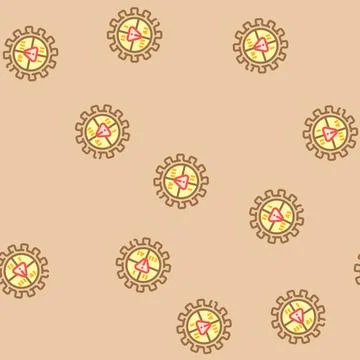 Management risk vector seamless pattern Stock Illustration