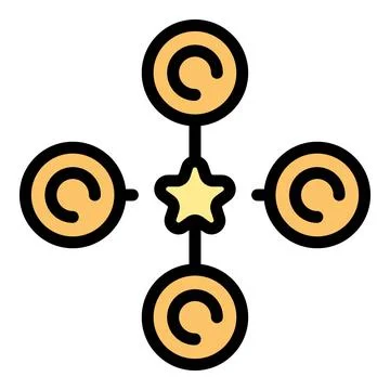 Management scheme icon vector flat イラスト素材