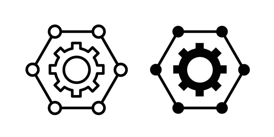 Management skills icon bundle for website design projects Stock Illustration