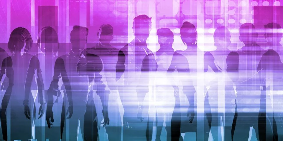 Management Solution Abstract Illustrazione stock