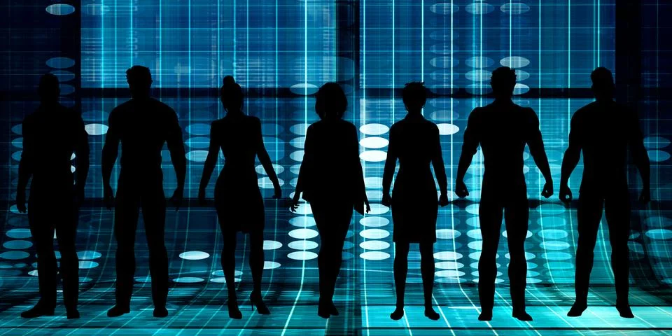 Management Solution Abstract Illustrazione stock