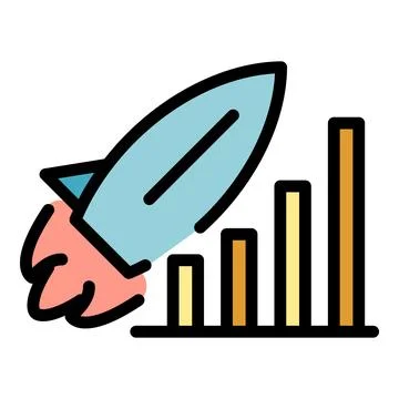 Management of startup icon vector flat Illustrazione stock