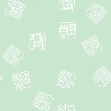 Management system line seamless pattern 스톡 일러스트