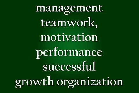 Management teamwork, motivation performance successful growth organization. Stock Illustration