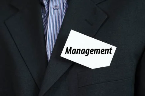 Management text concept Stock Photos