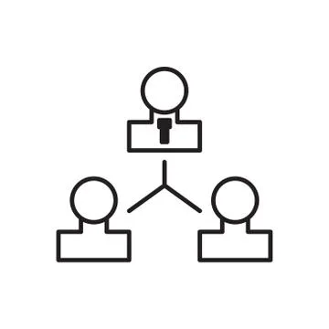 Management vector icon logo design Stock Illustration