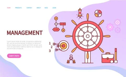 Management Web System, Finance and Computer Vector イラスト素材