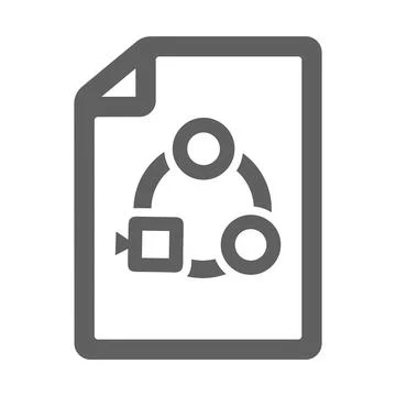 Management, workflow icon / gray color Stock Illustration