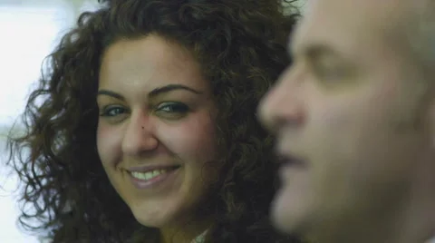 Manager and assistant during office meeting Stock Footage 1181343