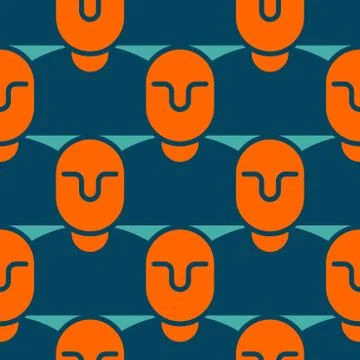 Manager background. People texture. Office seamless pattern. Stock Illustration