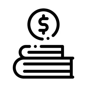 Manager Books Icon Vector Outline Illustration Stock Illustration