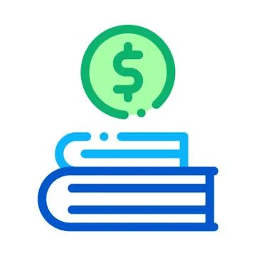 Manager Books Icon Vector Outline Illustration Stock Illustration