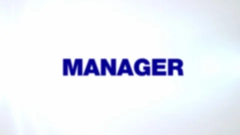Manager business typography word cloud animation, corporate success team, office Stock Footage 93115890