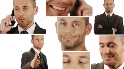 Manager. Businessman collage. Video stock 27856936