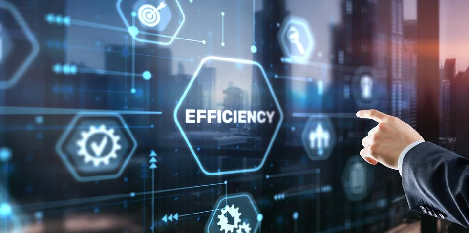 Manager businessman plan to increase efficiency Stock Photos