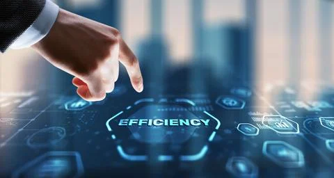 Manager businessman plan to increase efficiency Foto stock