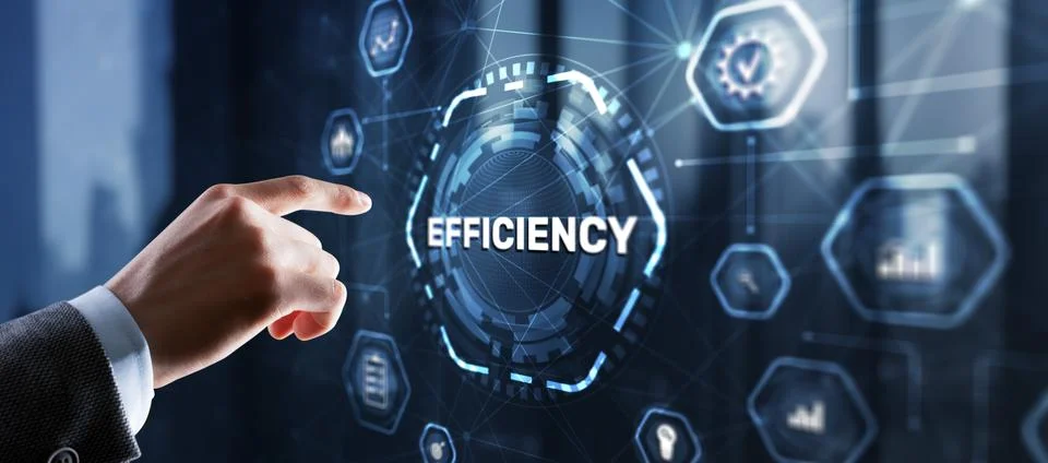 Manager businessman plan to increase efficiency Stock Photos