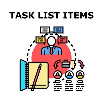 Manager delegating project tasks developing business strategy Ilustração Stock