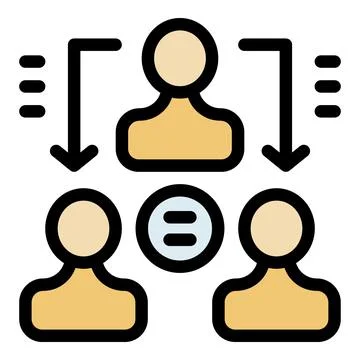 Manager delegating tasks to employees, workflow and collaboration Stock Illustration