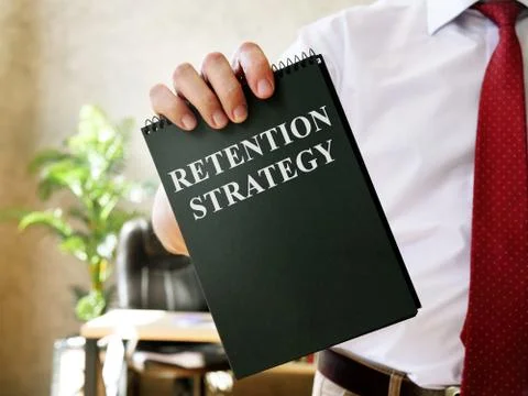 The manager demonstrates the retention strategy plan. Stock Photos