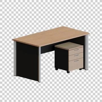 Manager Desk 3D Render Design Element Illustrazione stock