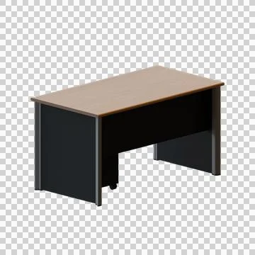 Manager Desk 3D Render Design Element Stock Illustration