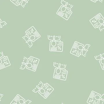 Manager explaining loan line seamless pattern Stock Illustration