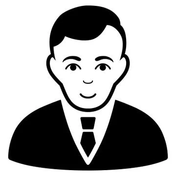 Manager Flat Vector Icon Illustrazione stock