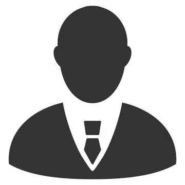 Manager Flat Vector Icon Illustrazione stock