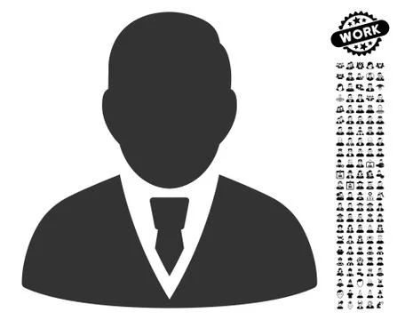 Manager Icon with Professional Bonus 库存插图