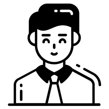Manager icon, single avatar vector illustration Stock Illustration